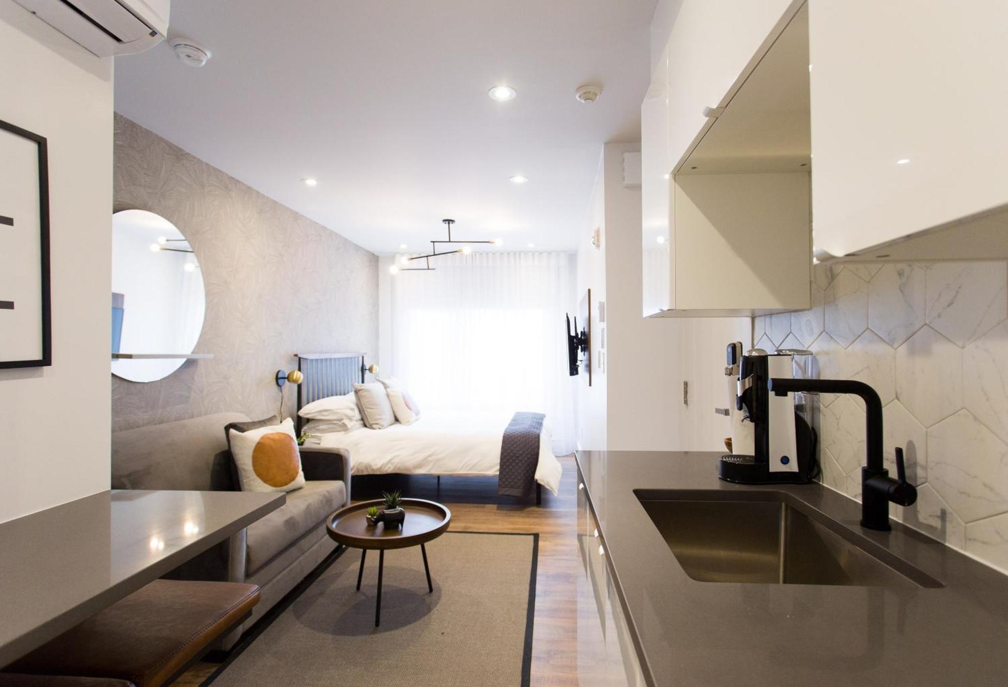 Scandinavian Studio With Full Kitchen And Bath By Den Stays 蒙特利尔 客房 照片